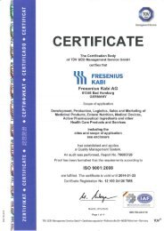 ISO 9001 - Fresenius Kabi