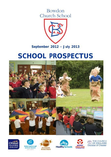 SCHOOL PROSPECTUS - Bowdon C of E Primary School