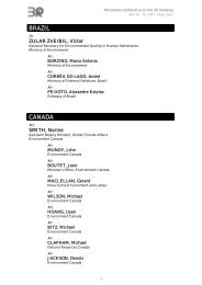 Ministerial Conference on the 3R Initiative - Participants List