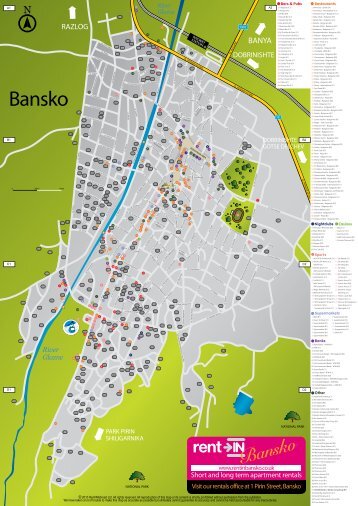 Bansko's Street Map & Visitor's Guide 2010 - Bansko Maps