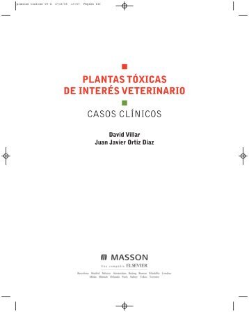 PLANTAS TÓXICAS DE INTERÉS VETERINARIO CASOS CLÍNICOS