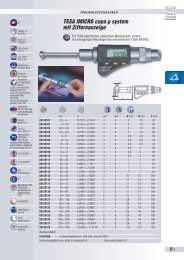 Komplette Sätze TESA IMICRO capa µ system mit Ziffernanzeige