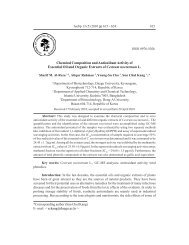 Chemical Composition And Antioxidant Activity Of ... - cms.daegu.ac.kr