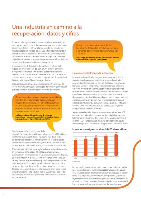 Informe sobre la música digital de la IFPI 2013