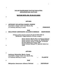 Dalam Mahkamah Rayuan Malaysia Bidangkuasa Rayuan Rayuan Sivil