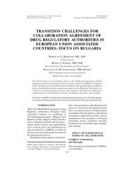 transition challenges for collaboration agreement of drug regulatory ...