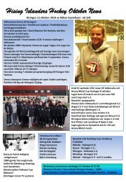 Hising Islanders Hockey Oktober News - madstuga.se