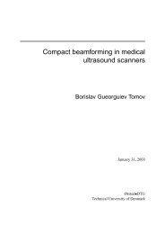 Compact beamforming in medical ultrasound scanners