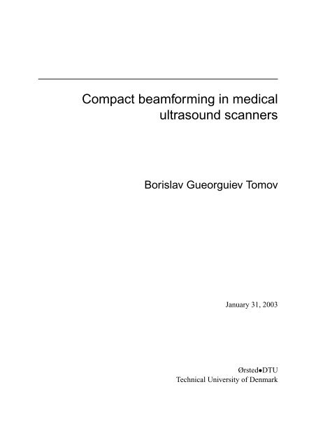 Compact beamforming in medical ultrasound scanners