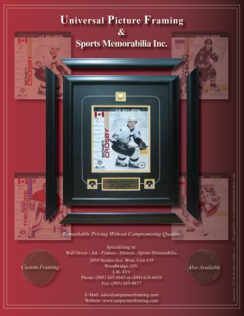 Universal Picture Framing & Sports Memorabilia Inc.