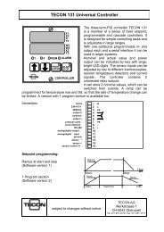 TECON 131 Universal Controller - Tecon AG