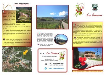 Depliant B&B La Cesura .pdf - Comune di Volano