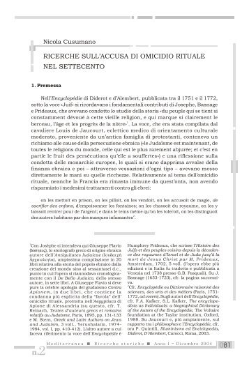 Mediterranea n°2 (esec. + apostr).cdr - Mediterranea ricerche storiche