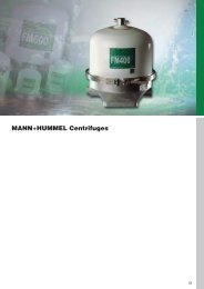 Centrifuges from Mann + Hummel