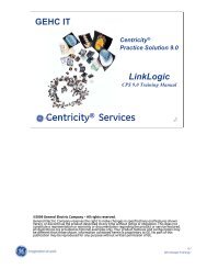 Centricity® Services - Cpstraining-gehc.com
