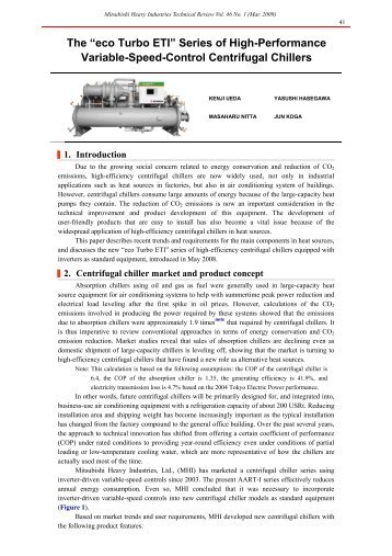 High Performance Variable Speed Control Centrifugal Chiller eco ...