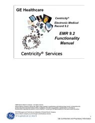 Centricity EMR Functionality - Cpstraining-gehc.com
