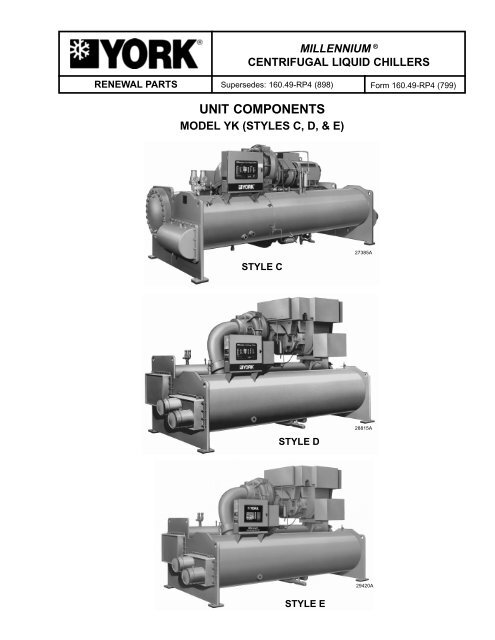 Form 160.49-RP4(799), Millennium Centrifugal Liquid Chillers ...