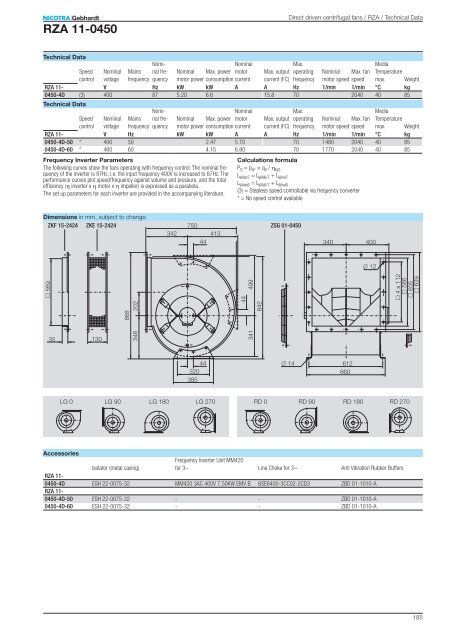 Centrifugal Fans direct driven with scroll - Nicotra Gebhardt