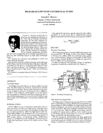 HIGH HEAD-LOW FLOW CENTRIFUGAL PUMPS - TurboLab