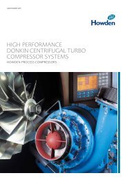 high performance donkin centrifugal turbo compressor ... - Howden