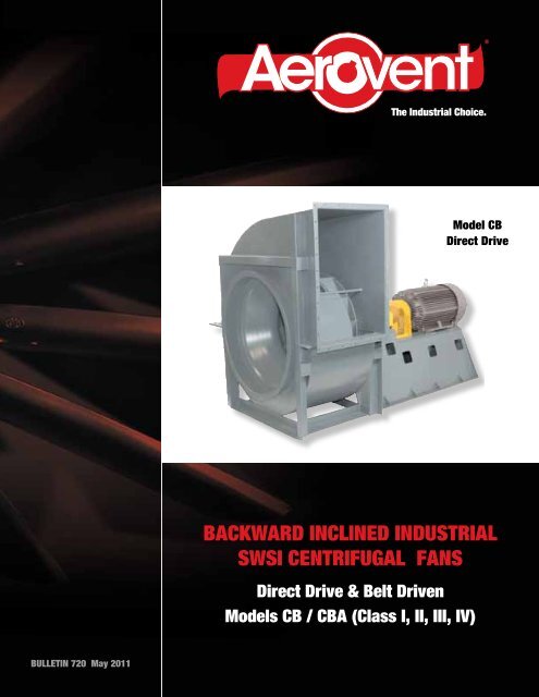 Centrifugal Fans SWSI Backward Inclined (Models CB ... - Aerovent