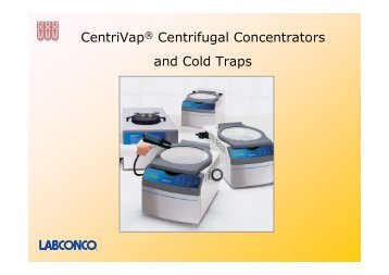 CentriVap® Centrifugal Concentrators and Cold Traps - Chiron