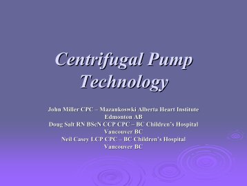 Centrifugal Pump Technology – John Miller