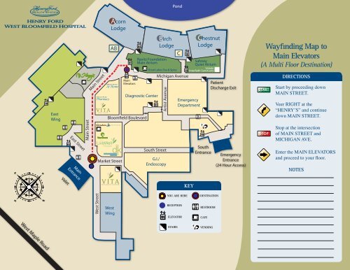 Map of Henry Ford West Bloomfield Hospital - Henry Ford Hospital