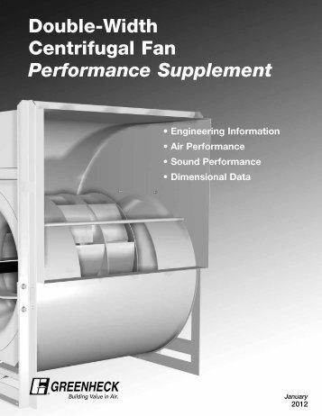 Double-Width Centrifugal Fan Performance Supplement - Greenheck