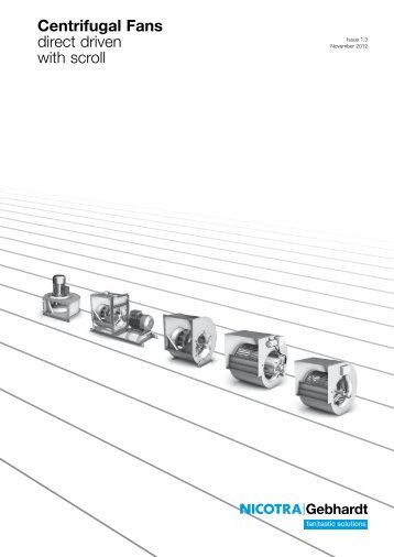 Centrifugal Fans direct driven with scroll - Nicotra Gebhardt