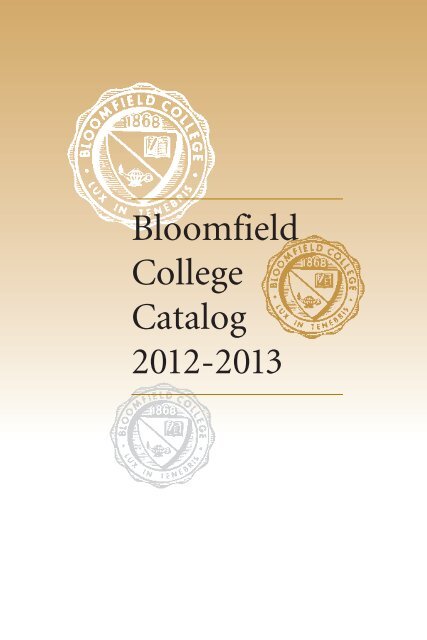 Course Catalog - Bloomfield College