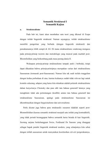 SEMANTIK STRUKTURAL - Direktori File UPI