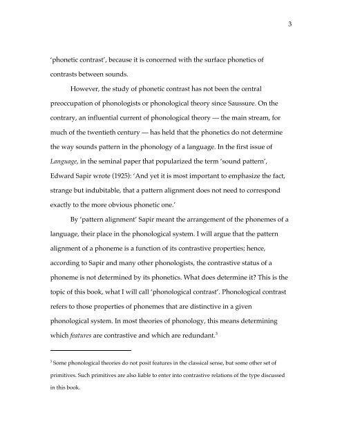 The contrastive hierarchy in phonology 2009 Dresher.pdf - CUNY ...