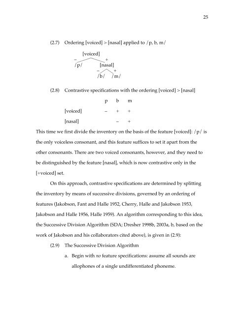 The contrastive hierarchy in phonology 2009 Dresher.pdf - CUNY ...