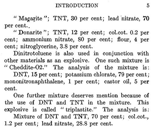TNT: Trinitrotoluenes and Mono and Dinitrotoluenes