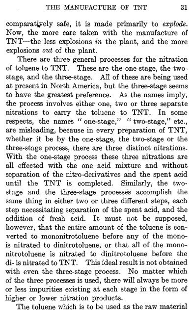 TNT: Trinitrotoluenes and Mono and Dinitrotoluenes