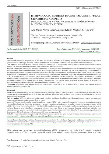 IMMUNOLOGIC FINDINGS IN CENTRAL CENTRIFUGAL ...