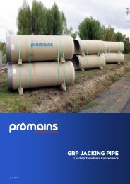 Superlit GRP Jacking Pipe Product Guide PDF - Promains
