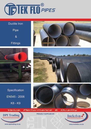 Tekflo Ductile Iron Pipe EN545 2006 Brochure - Incledon