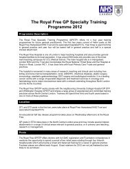 Bloomsbury/Royal Free GP Training Scheme - London Deanery