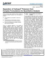 TDS-231 Separation of Carbopol® Polymers from ... - Lubrizol