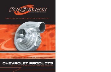 CHEVROLET PRODUCTS - ProCharger