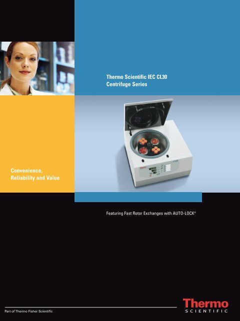 Thermo Scientific IEC CL30 Centrifuge Series Convenience ...