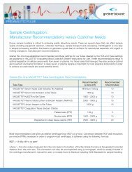 PREANALYTIC PULSE - Sample Centrifugation - Greiner Bio–One ...