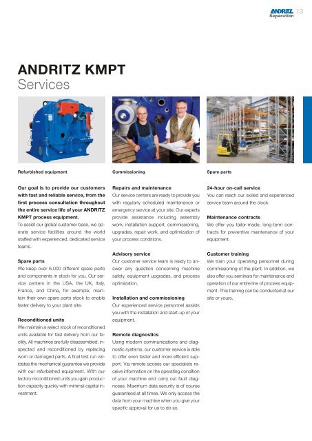 Krauss-Maffei SZ pusher centrifuge - Andritz