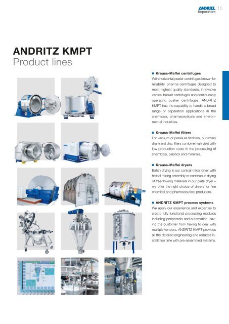 Krauss-Maffei SZ pusher centrifuge - Andritz