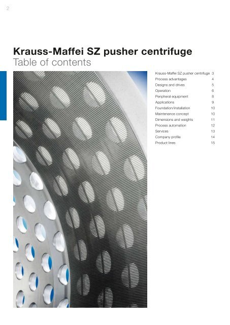 Krauss-Maffei SZ pusher centrifuge - Andritz