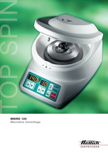 MIKRO 120 Microlitre Centrifuge - PRO Scientific Inc.