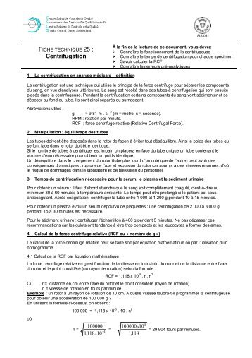 Centrifugation - CSCQ